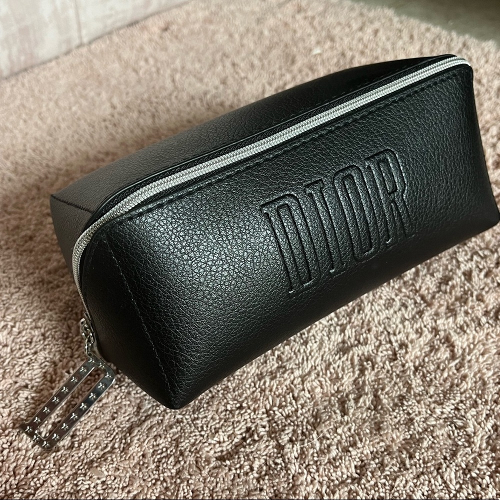 Dior cosmetic leather pouch